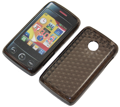 Silikon Case transparent schwarz für LG T300