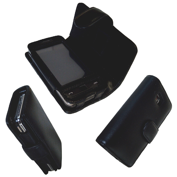 Tasche für HTC HD 2 zum Klappen zur Seite