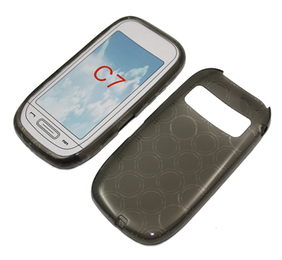 Silikon Case transparent schwarz für Nokia C7