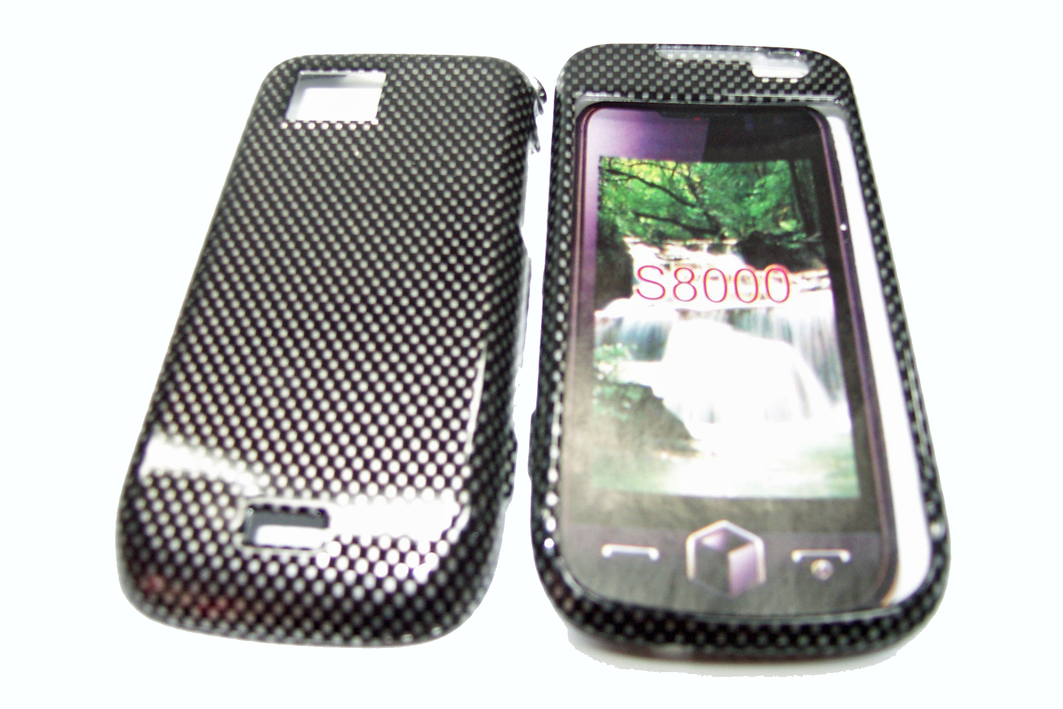 Crystal Case carbon look für Samsung S8000
