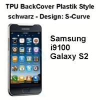 Back Cover schwarz für Samsung I9100 Galaxy S2