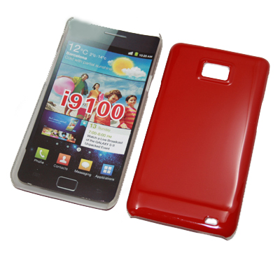 Crystal Case einteilig rot für Samsung I9100