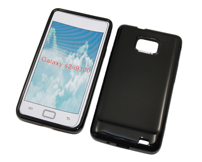 Rubber Case schwarz für Samsung I9100 Galaxy S2
