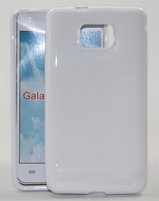Rubber Case weiß für Samsung I9100 Galaxy S2