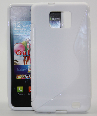 Rubber Case Wave weiß für Samsung I9100