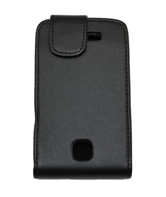 Flip Tasche schwarz für Samsung S5570