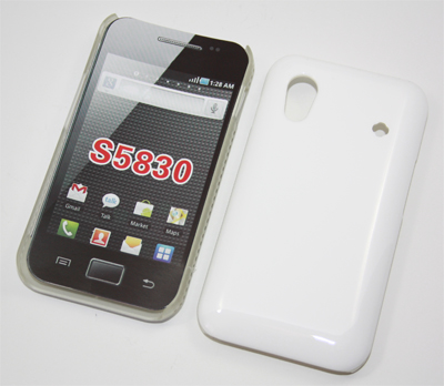 Crystal Case einteilig weiß für Samsung S5830
