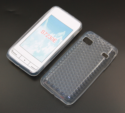 Silikon Case transparent für Samsung S7230 E / Wave 723