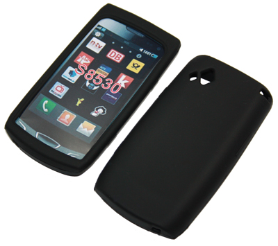 Silikon Case schwarz für Samsung Wave II / S8530