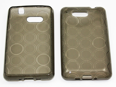 Silikon Case transparent schwarz für HTC HD mini