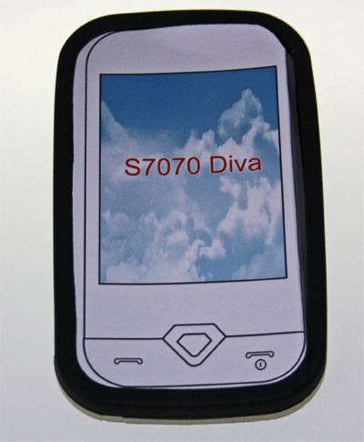 Silikon Case schwarz für Samsung S7070