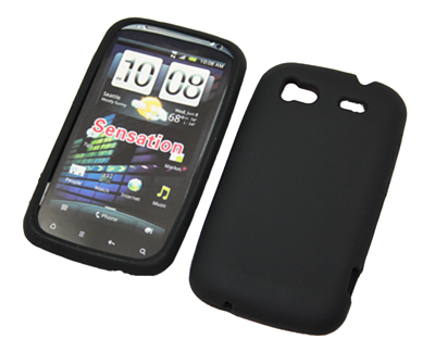 Silikon Case für HTC Sensation in schwarz