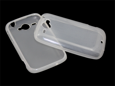 Silikon Case für HTC Wildfire transparent weiß