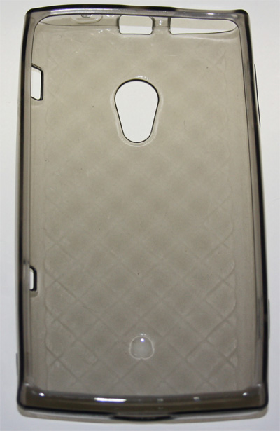 Silikon Case schwarz-transparent für Sony Ericsson Xperia X10