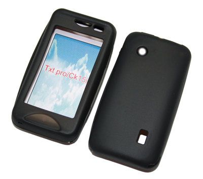 Silikon Case schwarz für Sony Ericsson TXT Pro