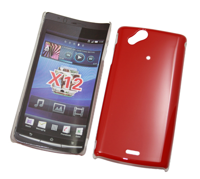 Crystal Case einteilig rot für Sony Ericsson X12