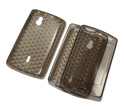 Silikon Case transparent schwarz Sony Ericsson Xperia mini Pro