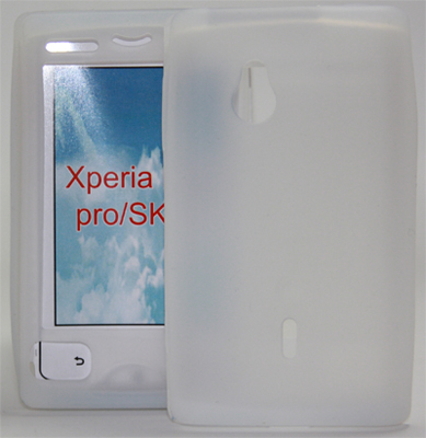 Silikon Case weiß / Sony Ericsson Xperia mini Pro