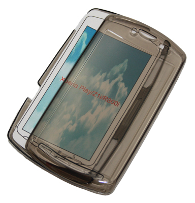 Silikon Case trans. schwarz 2-teilig für SE Xperia Play