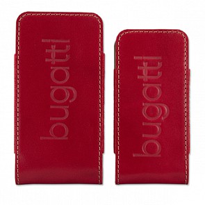 bugatti Twin Kalbsleder pouch Tasche size S red