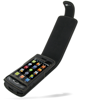 EIXO BiColor Ledertasche Flip für Samsung S8500 Wave